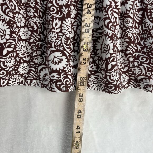 Boden Scoop Tiered Jersey Mini Dress Women’s Sz 6L Floral Boho Prairie Cottage - Picture 8 of 10